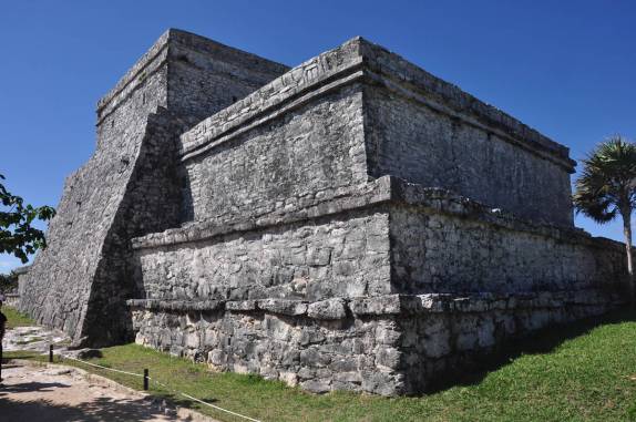 As impessionantes ruínas mayas de Tulum, em frente ao mar caribenho, na península do Yucatán, no México